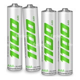 Baterías Pilas Recargables Aaa 1.2v 1100mah X4 Und 