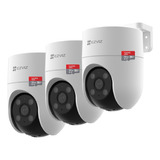 Kit 3 Camaras De Seguridad Ezviz 1080p Wifi + Memorias 32gb