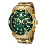 Relógio Luxo Invicta Pro Diver Banhado A Ouro Original + Nf