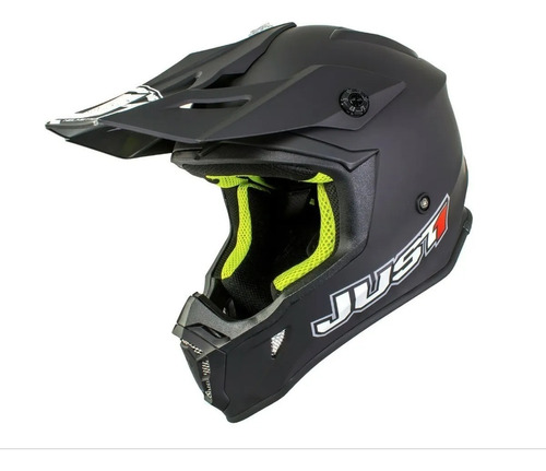 Casco Just1 J38 Solid Negro Mate Talle S  (55-56) Cross/end