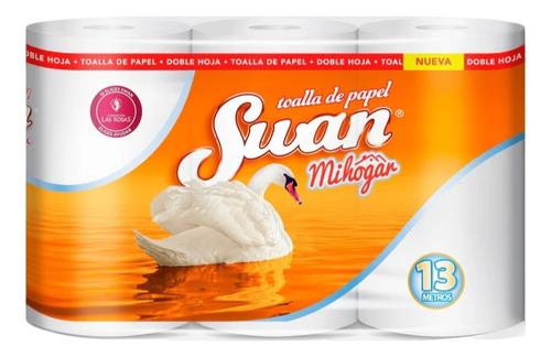 Toalla De Papel Swan 12 Mts X 12 Rollos