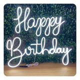 Painel Neon Led Happy Birthday Luminoso Feliz Aniversário