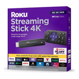 Roku Streaming Stick 4k Larga Distancia Control  Para Voz