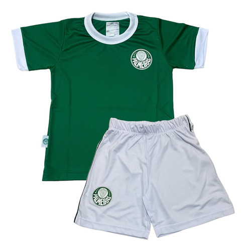 Camisa + Bermuda+ Meião Infantil Palmeiras Licenciado