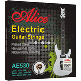 Cuerdas Guitarra Eléctrica Alice Set 6 Cuerdas 10-46 Níquel