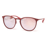 Ray Ban Rb3539 9023/b5 Erika Metal Plata Espejo Rojo