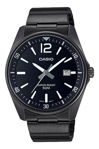 Reloj Casio Hombre Mtp-e170b-1b Color De La Malla Negro Color Del Bisel Negro Color Del Fondo Negro