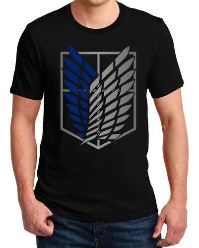 Remera Attack On Titan Escudo Logo 2 Shingeki No Kyojin