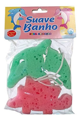 1 Kit Esponja Infantil C/ 2 Unid. Banho #1025