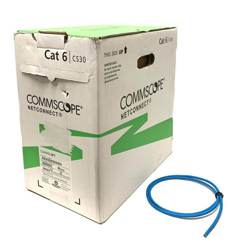 Cabo De Rede Cat6 Commscope Netconnect 10m -10 Metros Azul