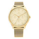 Tommy Hilfiger Mujer: Reloj De Acero Oro Rosa, Elegante