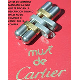 Original Eslabon Cartier Must 21 Bullet 17mm Acero Oro W1007