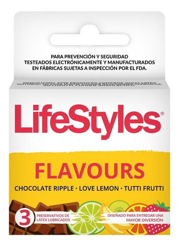 Lifestyles Sabores 3 Unidades