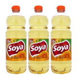 Kit C/3 Óleo De Girassol Soya 900ml