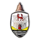 Emblema Blasón Cofre Vocho Amarillo Importado Alemán