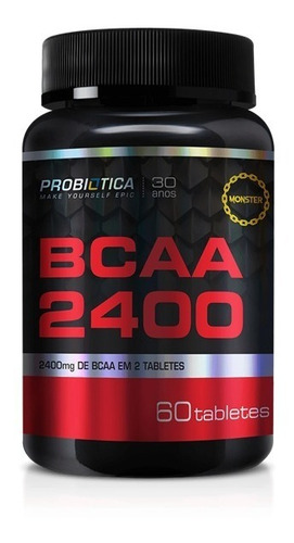 Bcaa Probiótica 2400mg 60 Tabletes 