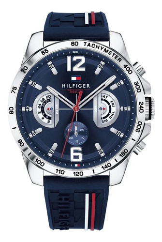 Reloj Tommy Hilfiger 1791476 Malla De Resina Fechador 50m Wr