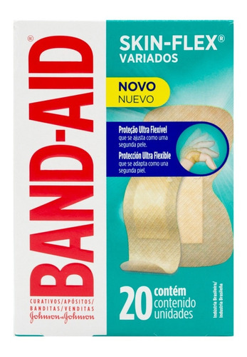 Johnson Band-aid Skin Flex Curitas Banditas Variados 20u