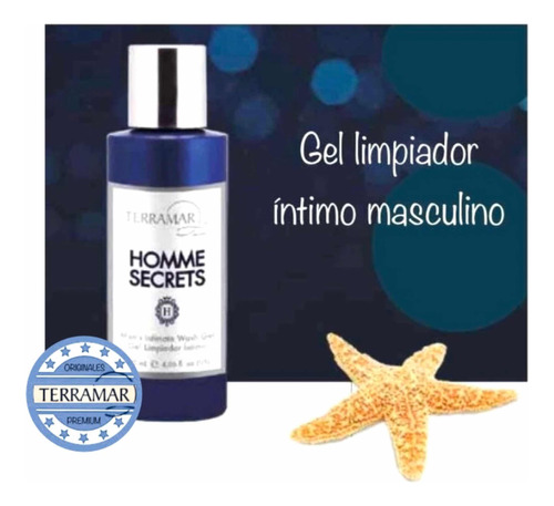 Shampoo Gel Íntimo Para Hombres Terramar Homme Secrets 120ml