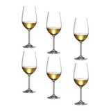 Pack 6 Taças Cristal Para Vinho Branco Colibri 350ml Bohemia