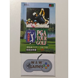 Mega Drive - Md - Manual - Japonês - Pga Tour Golf Original.