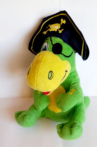 Dinosaurio Pirata De Peluche, 23 Cm De Alto