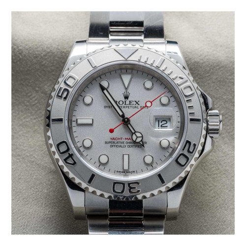 Rolex Yachtmaster Blanco Platinum. Ver Descripción.