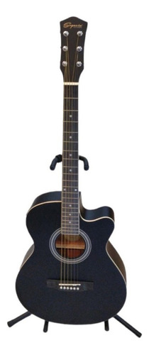 Guitarra Electroacústica Negra Mate Segovia Sgf238cebk