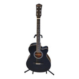 Guitarra Electroacustica Negra Mate Segovia Sgf238cebk Color Negro