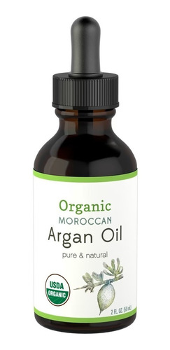 Aceite Argán Orgánico 100% Puro Marroquí 59 Ml Cabello Piel