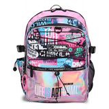 Chimola Mochila Espalda Holo 17 Pulgadas Art Life Pink Tr92