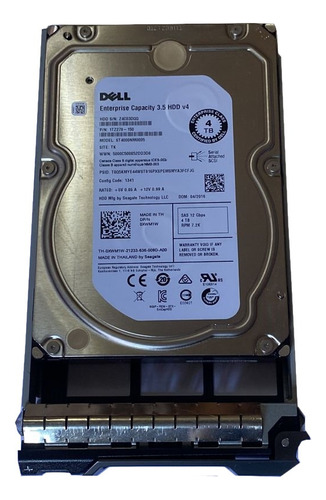 Hd Dell 4tb 7.2k 3,5 Sas 12gb 0xwm1w Xwm1w @