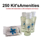 Kit Amenities Hotel  Sabonetes 13 G E Shampoo Frasco  2em1 