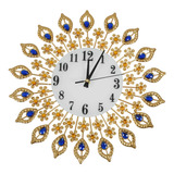 Reloj De Pared De Lujo Con Decoración Metálica (#1 Gold)