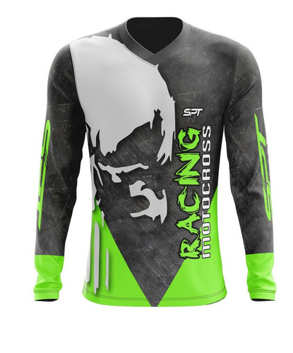 Camisa Camiseta Blusa Motocross - Spt Ref 07 Proteção Uv 50