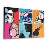 Cuadro 50x30cms Decorativo Starwars Popart+envío Gratis