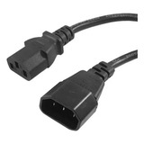 Cable Extensor De Poder Pc 1.80 Metros Color Negro