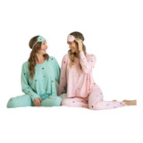 Pijama Mujer Modal Estampado Estrellas Bianca Secreta 24506