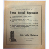 Banco Central Hipotecario Antiguo Aviso Publicitario 1968