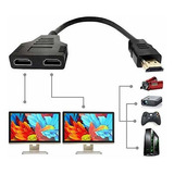 Cable Hdmi - Hdmi Cable Splitter 1 In 2 Out Hdmi Adapter Cab