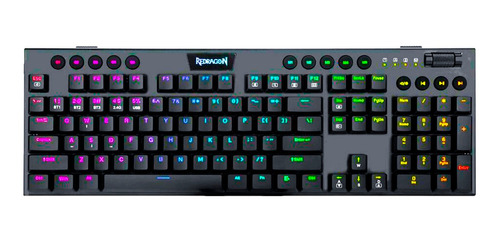 Teclado Gamer Inalambrico Redragon K618 Horus Rgb Sw Red Es