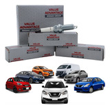 Kit 4 Bujias Iridium Originales Nissan March Versa 2011-20