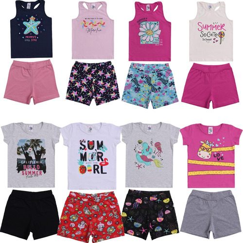 Kit Roupas Infantil / Lançamento De Verão 8 Conj De Meninas