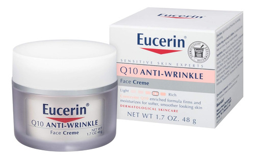 Crema Eucerin Para Piel Sensible Q10 Anti-arrugas 48 Gr
