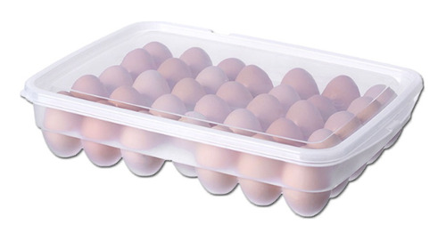 Caja De Almacenamiento Para 34 Huevos  Capacidad Grande