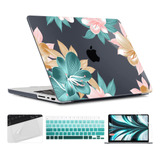 Carcasa Dura De Plastico Diseño Floral Para Macbook Pro 16