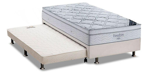 Cama Box C/auxiliar Solteiro: Colchão  Ortobom Superpocket 