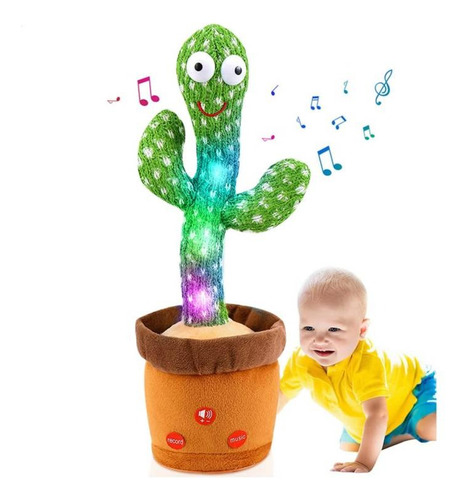 Cactus Bailarin Juguete Interactivo Repetidor Voz Y Musica