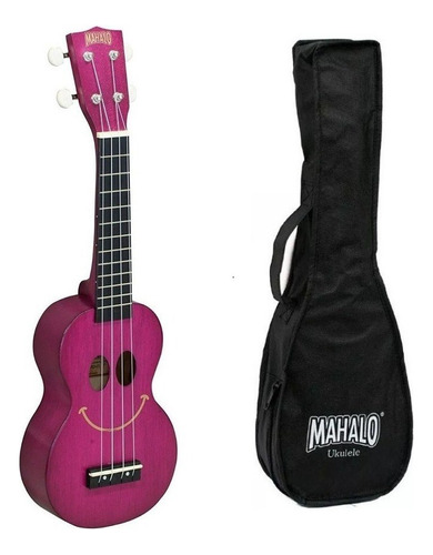 Ukelele Soprano Mahalo U-smile Tpp Diseño Con Funda