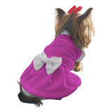 Vestido Para Cachorros E Gatos, Roupa Pet Fêmea, Tam 7